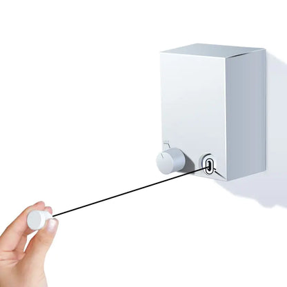Punch-Free Retractable Clothesline